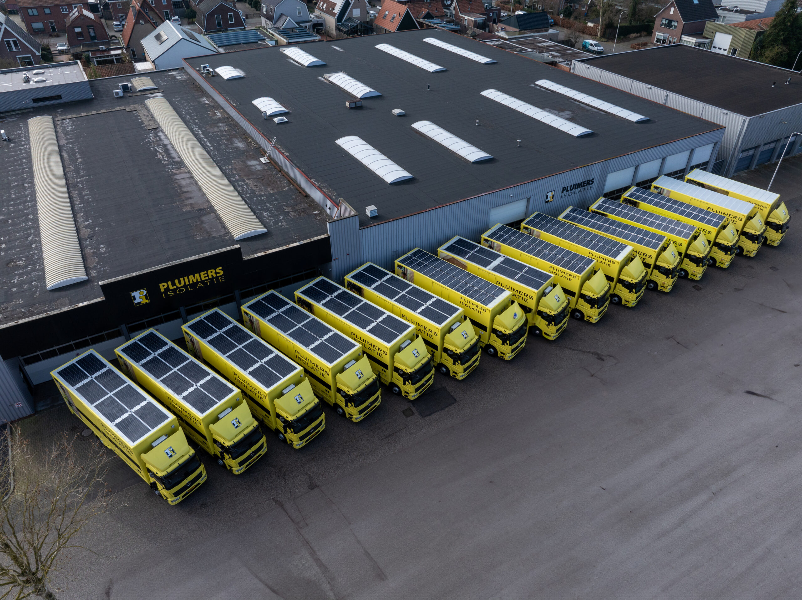 zonnepanelen vrachtwagens